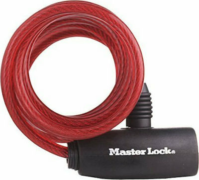 Φωτογραφία προϊόντος: Master Lock 8127EURDPRO Κλειδαριά Ποδηλάτου Κουλούρα με Κλειδί Κόκκινη