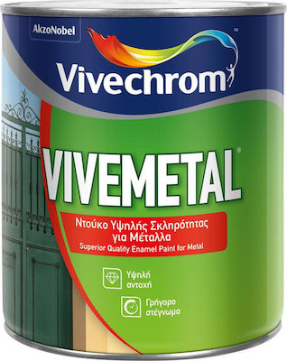 Φωτογραφία προϊόντος: Vivechrom Βερνικόχρωμα Vivemetal 0.75lt Μαύρο Γυαλιστερό