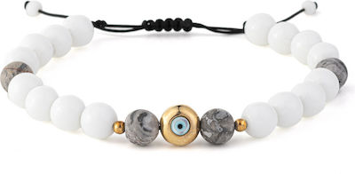 Φωτογραφία προϊόντος: Evil Eye Bracelet with Quartz – 925 Sterling Silver and Gold Plated