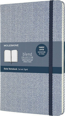 Φωτογραφία προϊόντος: Moleskine Σημειωματάριο Blend Ruled Herringbone Ριγέ με Λάστιχο 192 Φύλλα A5 Large 13x21cm