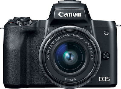 Φωτογραφία προϊόντος: Canon Mirrorless Φωτογραφική Μηχανή EOS M50 Crop Frame Kit (EF-M 15-45mm F3.5-6.3 IS STM) Black