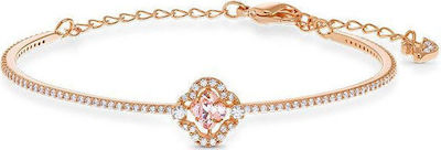 Φωτογραφία προϊόντος: Swarovski Γυναικείο Βραχιόλι Ριβιέρα Sparkling Dance Clover Medium Επιχρυσωμένο