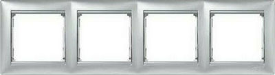 Φωτογραφία προϊόντος: Legrand Valena 4 Θέσεων 770154 Ασημί