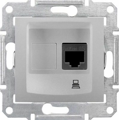 Φωτογραφία προϊόντος: Schneider Electric Sedna U/UTP Μονή CAT6 SDN4700160 Ασημί