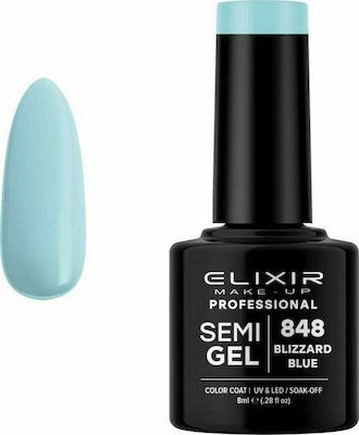 Φωτογραφία προϊόντος: Elixir Semi Gel 848 Blizzard Blue 8ml