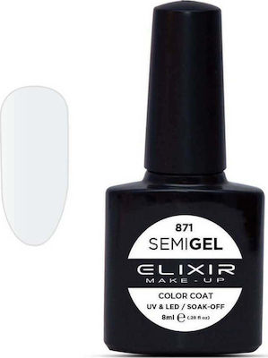 Φωτογραφία προϊόντος: Elixir Semi Gel 871 Milky White 8ml