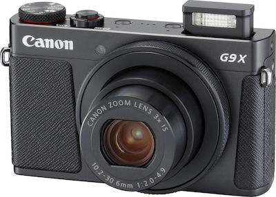 Φωτογραφία προϊόντος: Canon PowerShot G9 X Mark II Compact Φωτογραφική Μηχανή 20.1MP Οπτικού Ζουμ 3x με Οθόνη 3" και Ανάλυση Video Full HD (1080p) Μαύρη