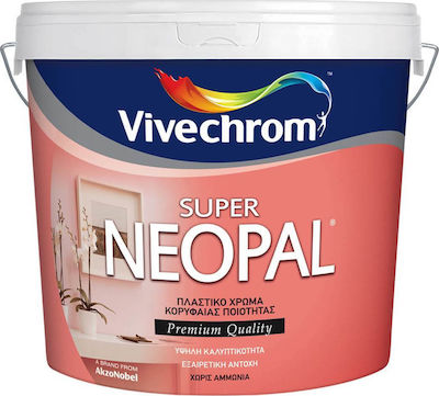 Φωτογραφία προϊόντος: Vivechrom Super Neopal Πλαστικό Χρώμα Λευκό Οικολογικό 10lt