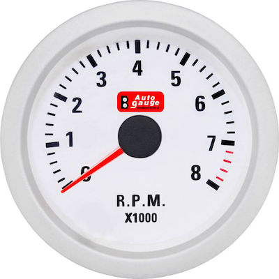 Φωτογραφία προϊόντος: Auto Gauge Στροφόμετρο Αυτοκινήτου Λευκό
