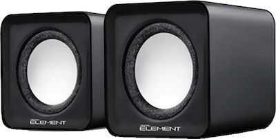 Φωτογραφία προϊόντος: Element SP-10K Ηχεία Υπολογιστή 2.0 με Ισχύ 5W σε Μαύρο Χρώμα