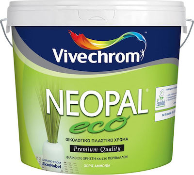 Φωτογραφία προϊόντος: Vivechrom Neopal Eco Πλαστικό Χρώμα Λευκό Οικολογικό 3lt
