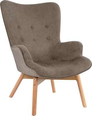 Φωτογραφία προϊόντος: Rustica Μπερζέρα σε Καφέ Χρώμα 68x73x92cm