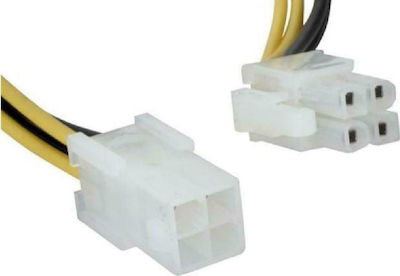 Φωτογραφία προϊόντος: Powertech 4 Pin EPS female - 4 PIn EPS male Cable 0.2m Μαύρο (CAB-W006)