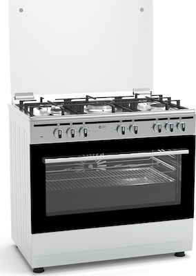 Φωτογραφία προϊόντος: Thermogatz TGS 7301 IX Κουζίνα 97lt με Εστίες Αερίου Π90εκ.