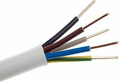 Φωτογραφία προϊόντος: Eurolamp NYΜ H05VV-U 5 x 2.5mm² Λευκό 150-13616 1m