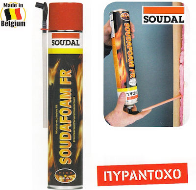 Φωτογραφία προϊόντος: Soudal Soudafoam 1K FR Αφρός Πολυουρεθάνης Πυράντοχος 750ml 20185