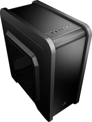 Φωτογραφία προϊόντος: Aerocool QS-240 Midi Tower Κουτί Υπολογιστή με Πλαϊνό Παράθυρο Μαύρο