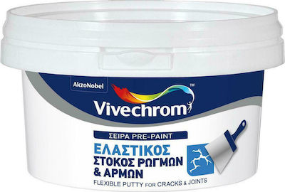 Φωτογραφία προϊόντος: Vivechrom Αρμόστοκος Ελαστομερής Ρωγμών και Αρμών Λευκός 700gr