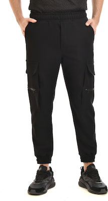Φωτογραφία προϊόντος: Twin Black Cargo Trousers With Zip Pockets-Black Μαύρο (03-11F)