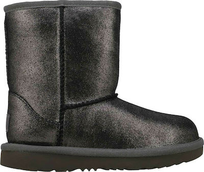 Φωτογραφία προϊόντος: Ugg Australia Δερμάτινο Παιδικό Μποτάκι για Κορίτσι Μαύρο Classic II 1123663