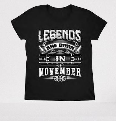 Φωτογραφία προϊόντος: T-shirt Crop Circle Legends born in November TSM-B97