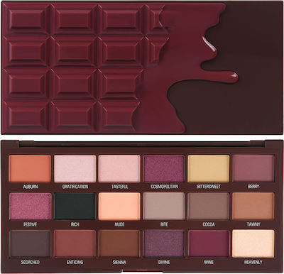 Φωτογραφία προϊόντος: Revolution Beauty I Heart Chocolate Palette Παλέτα Σκιών Ματιών Cranberries And Chocolate 18gr