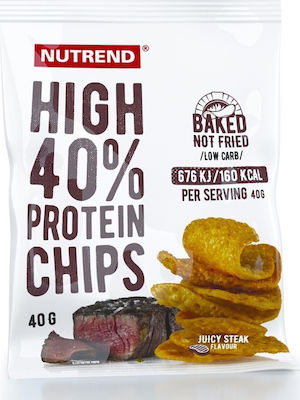 Φωτογραφία προϊόντος: Nutrend High Protein Chips Ζουμερή Μπριζόλα 40gr