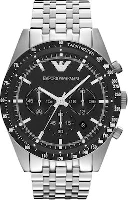 Φωτογραφία προϊόντος: Emporio Armani Ρολόι AR5988 Χρονογράφος με Μεταλλικό Μπρασελέ σε Ασημί χρώμα