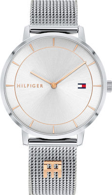 Φωτογραφία προϊόντος: Tommy Hilfiger Tea Ρολόι με Μεταλλικό Μπρασελέ σε Ασημί χρώμα
