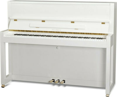 Φωτογραφία προϊόντος: Feurich Όρθιο Πιάνο 115 Premiere Brass White