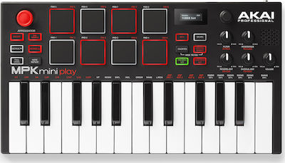Φωτογραφία προϊόντος: Akai Midi Keyboard MPK Mini Play με 25 Πλήκτρα σε Μαύρο Χρώμα