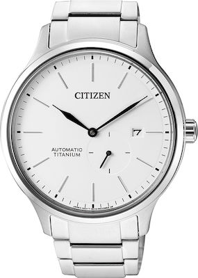 Φωτογραφία προϊόντος: Citizen Ρολόι Super Titanium Αυτόματο με Μεταλλικό Μπρασελέ σε Ασημί χρώμα