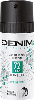 Φωτογραφία προϊόντος: Denim Extreme Fresh 72 Hours Odor Block Anti Perspirant Deo Spray 150ml