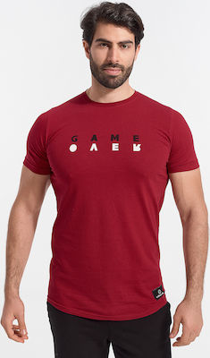 Φωτογραφία προϊόντος: Ανδρικό T-Shirt Cotton4all Game Over Bordo - Μπορντώ