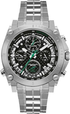 Φωτογραφία προϊόντος: Bulova Precisionist Chrono Stainless Steel Bracelet Ρολόι Χρονογράφος Μπαταρίας με Μεταλλικό Μπρασελέ σε Ασημί χρώμα