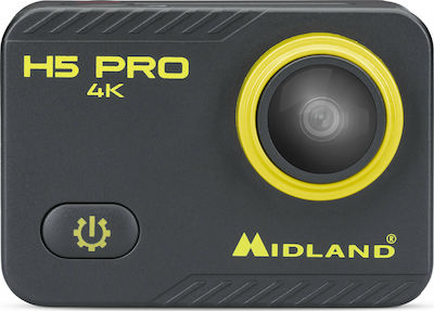 Φωτογραφία προϊόντος: Midland H5 PRO Action Camera 4K Ultra HD Υποβρύχια (με Θήκη) με WiFi Μαύρη με Οθόνη 2"