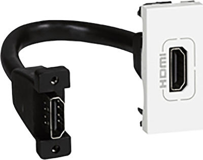 Φωτογραφία προϊόντος: Legrand Mosaic Πρίζα με Καλώδιο HDMI 15cm 078778 Λευκό