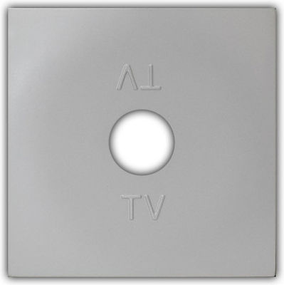 Φωτογραφία προϊόντος: Adeleq Πλακίδιο Πρίζας TV 15-0716 Ασημί