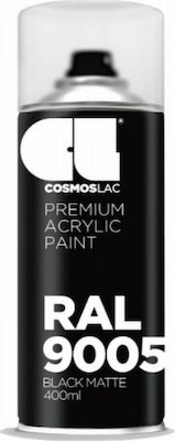Φωτογραφία προϊόντος: Cosmos Lac Premium Acrylic Σπρέι Βαφής Μαύρο 400ml