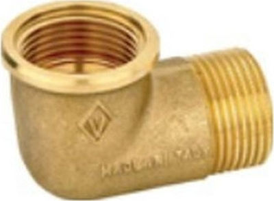 Φωτογραφία προϊόντος: Γωνία Αρσ.-Θηλ. 1/2" x 1/2" Ορειχάλκινη 01420003 Bugatti