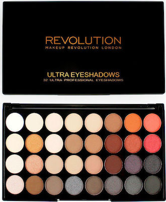 Φωτογραφία προϊόντος: Revolution Beauty Ultra 32 Shade Παλέτα Σκιών Ματιών Flawless 2 20gr