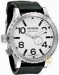 Φωτογραφία προϊόντος: Nixon 51-30 PU Black Rubber Strap White Dial