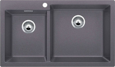 Φωτογραφία προϊόντος: Blanco Pleon 9 Ένθετος Νεροχύτης 86x50cm Rock Grey