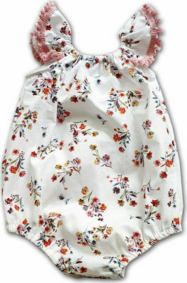 Φωτογραφία προϊόντος: Tiny Toes Φορμάκι Romper “Little Flowers Red”
