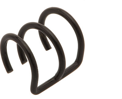 Φωτογραφία προϊόντος: Σκουλαρίκι τριπλό ear cuff helix μεταλλικό - Ear cuff metallic for helix Μαύρο