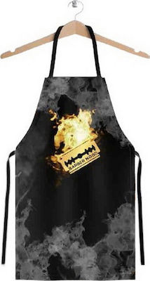 Φωτογραφία προϊόντος: Barber Mood Razor Blade Apron Ποδιά Κομμωτηρίου σε Μαύρο Χρώμα