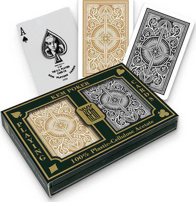 Φωτογραφία προϊόντος: Kem Τράπουλα Διπλή Arrow Wide Standard Index Black & Gold