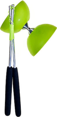 Φωτογραφία προϊόντος: Set Acrobat 105 Rubber Diabolo Green + aluminum hand sticks