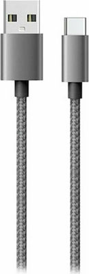 Φωτογραφία προϊόντος: Hytech HY-X448 1M 3A Type-C Metal Tips black Charging Cable