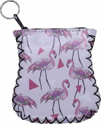 Φωτογραφία προϊόντος: ΠΟΡΤΟΦΟΛΙ ΜΠΡΕΛΟΚ "FLAMINGO" 11.5Χ10.2CM - ΡΟΖ